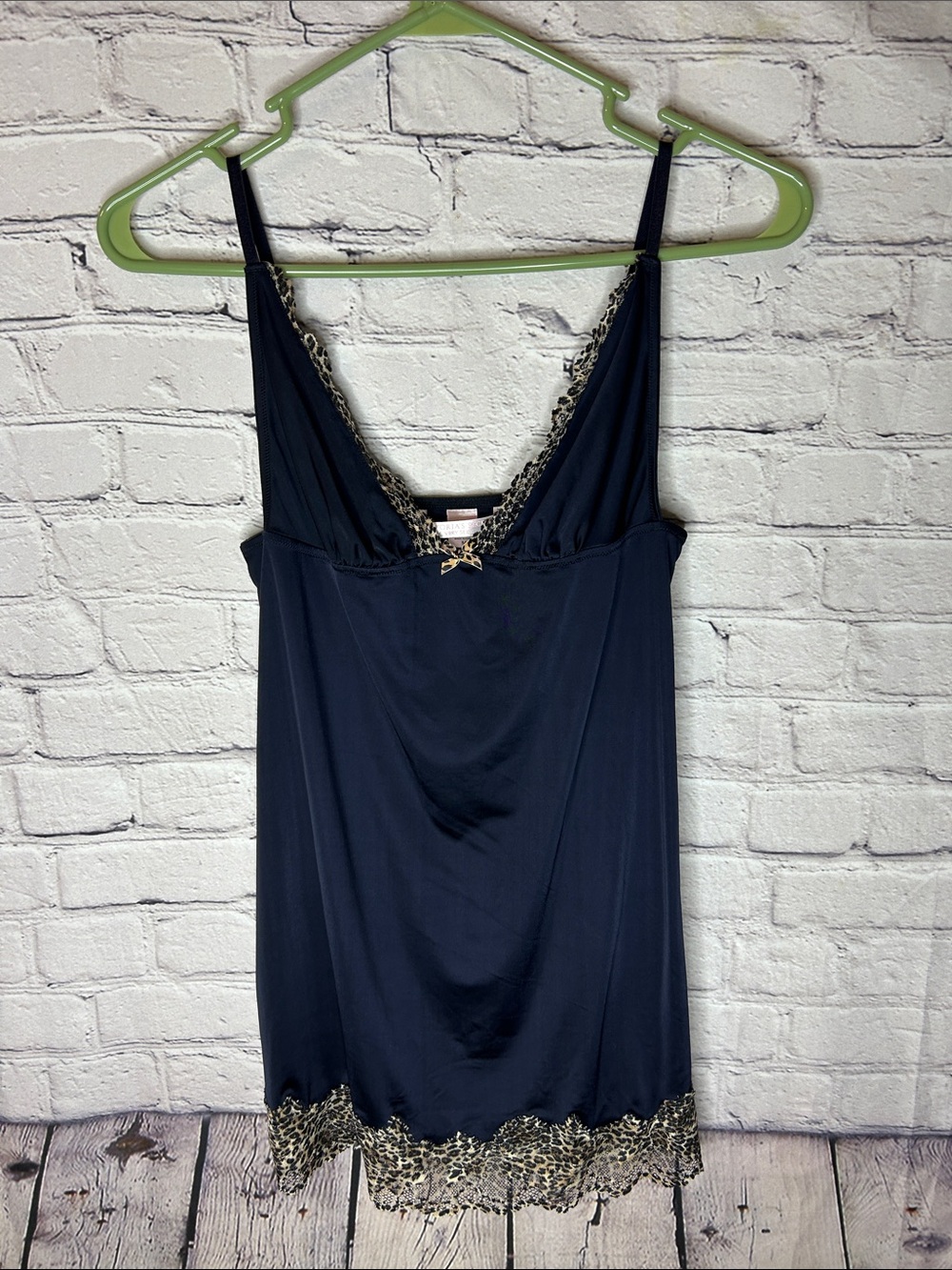 Victorias Secret women’s black and brown slip dress size medium, like new